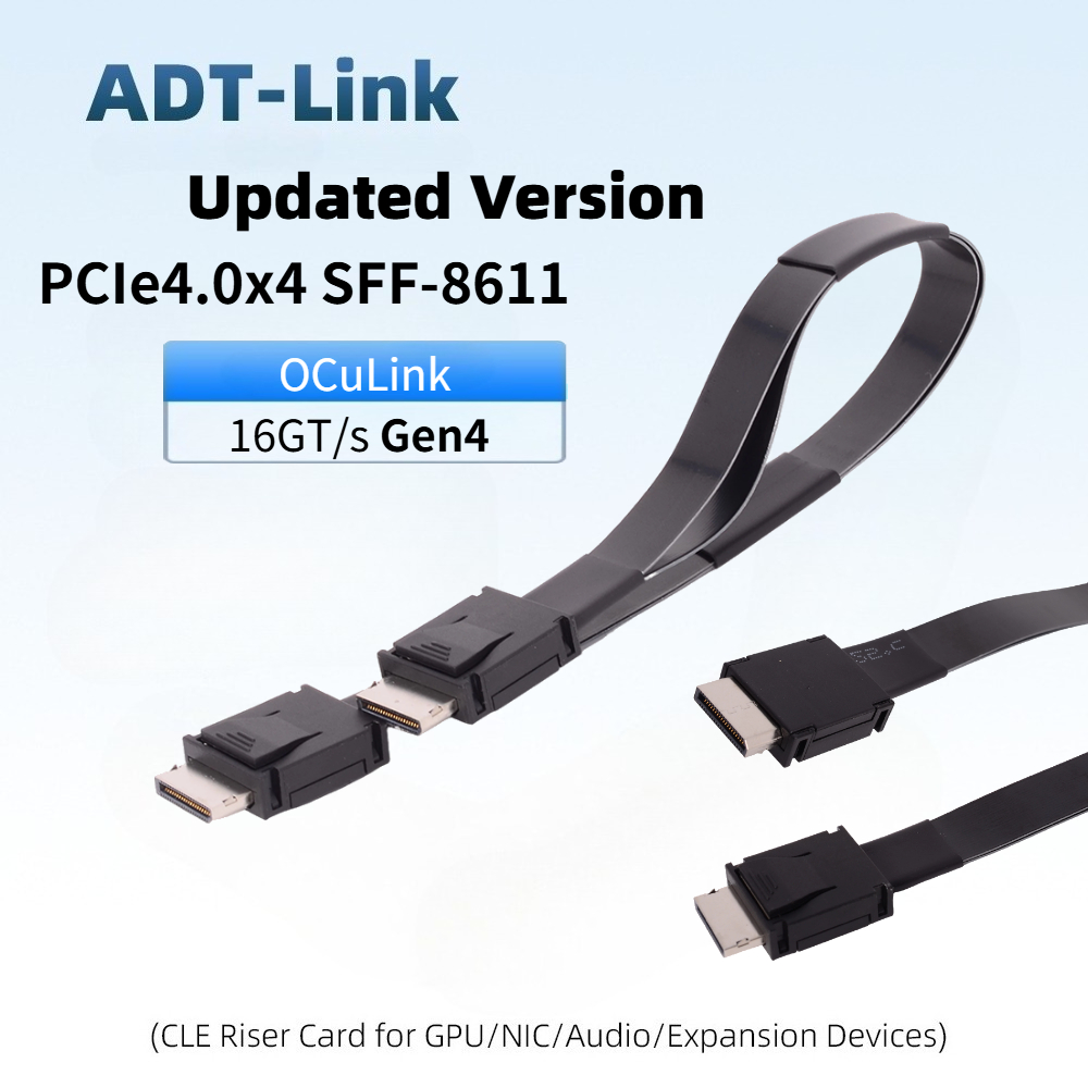 Oculink Egpu Mini Pc - ADT-Link PCI-E 4.0 X4 SFF-8611 남성