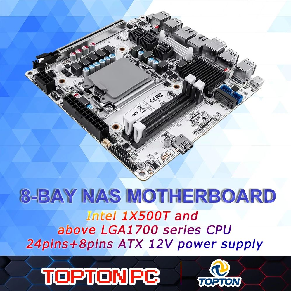 Nas Motherboard 8 Sata Mini Itx - 8베이 NAS 미니 ITX 마더보드(LGA1700 12세대/13세대/14세대)