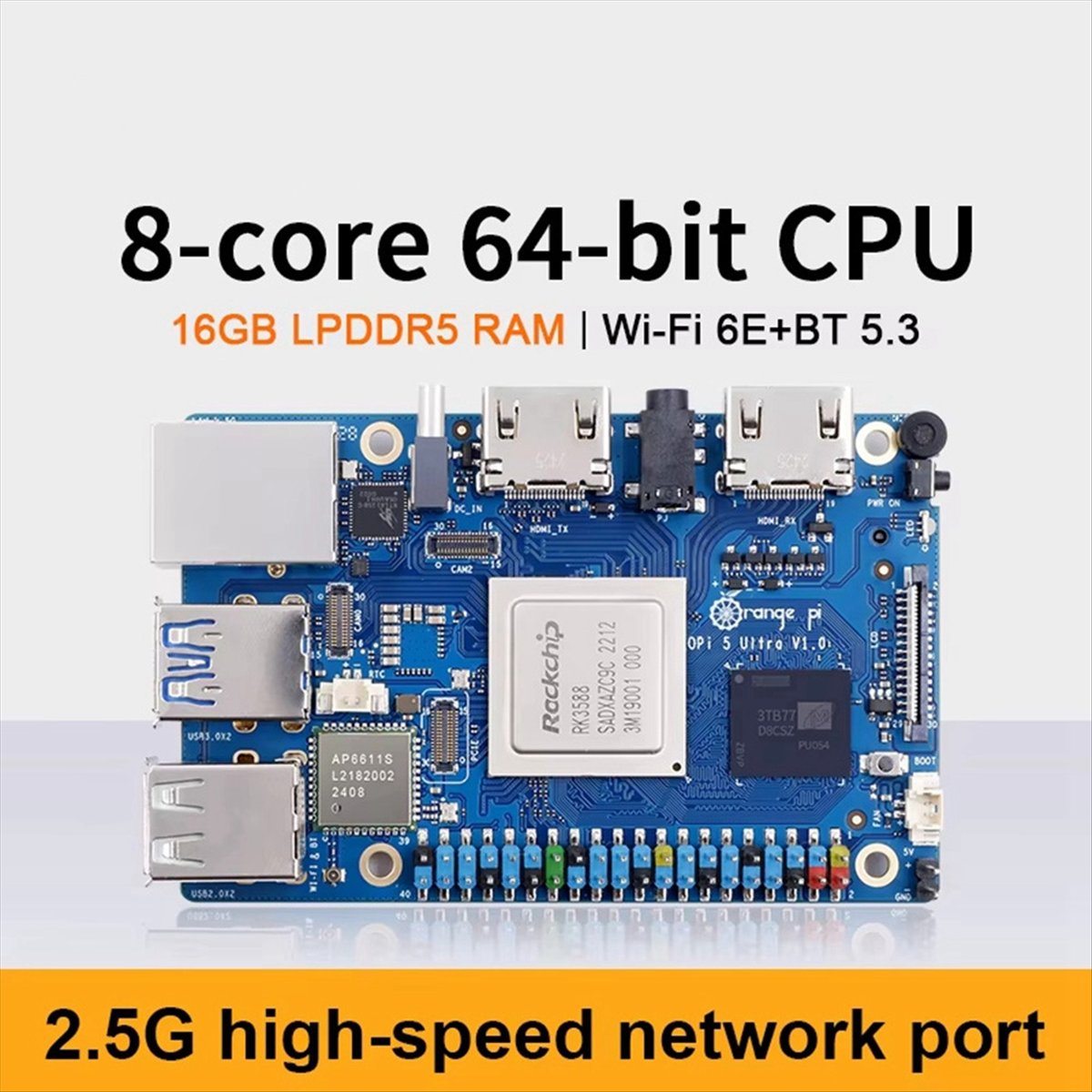Rockchip Rk3588 Development Board - DT75BG 5 Ultra 개발 보드용 LPDDR5