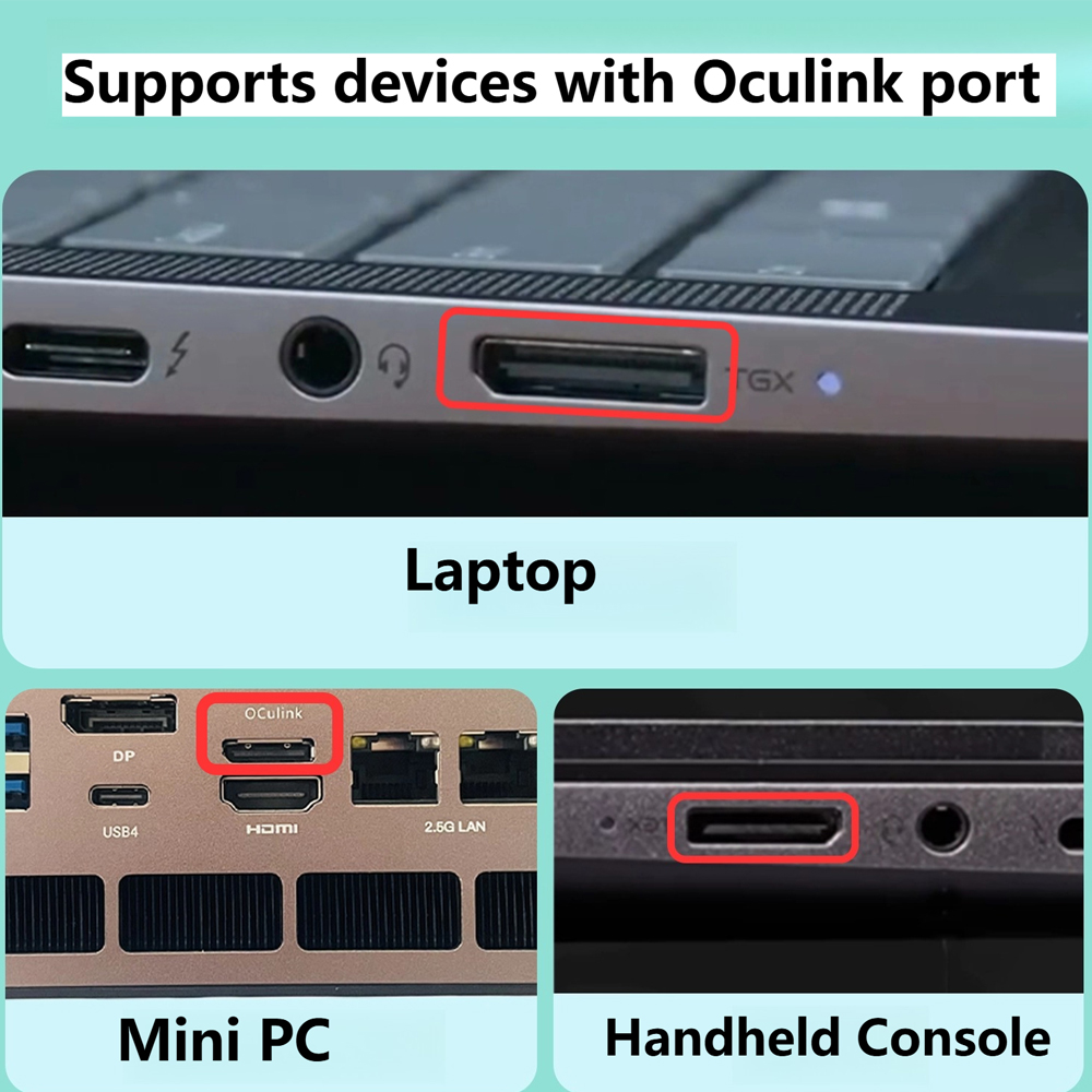 오쿨링크 eGPU 그래픽 카드 독 (노트북/미니 PC용 - Oculink Egpu Mini Pc 리뷰 및 가격