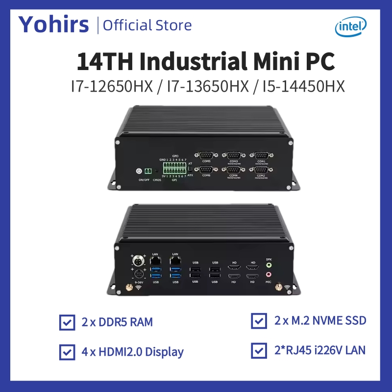 14세대 산업용 미니 PC i5-14450HX i7-1 - Fanless Industrial Pc Rs485 Core I7 리뷰 및 가격