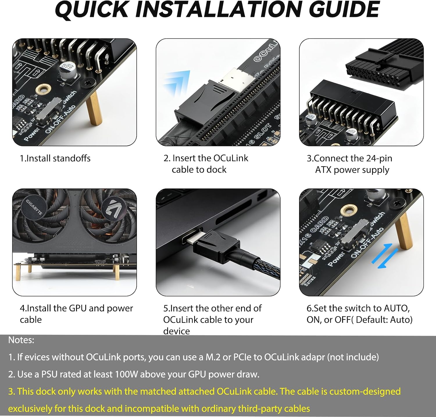 OCuLink PCIe 4.0 X4 64Gbps SFF - Oculink Egpu Mini Pc 리뷰 및 가격